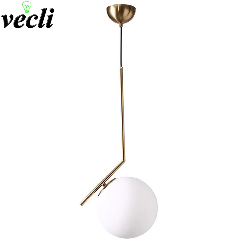Nordic LED chandelier Living Room Bedroom Bar Clothing Shop Lighting Glass Ball Creative Home Lighting Fixtures AC110V/220V