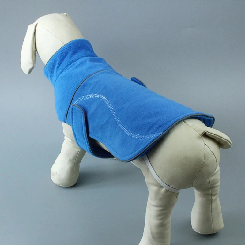 Теплая мягкая Одежда для питомцев флисовое зимнее пальто собак куртка маленьких