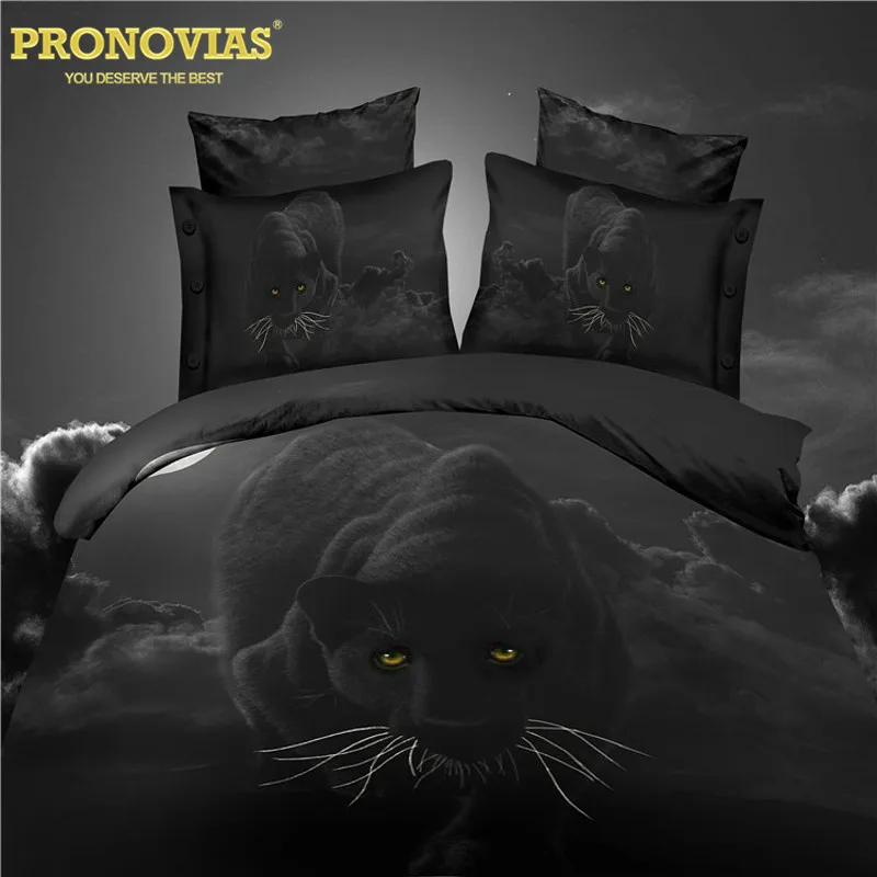 Чудесный 3d леопардовый Подарочный комплект постельного белья пододеяльник