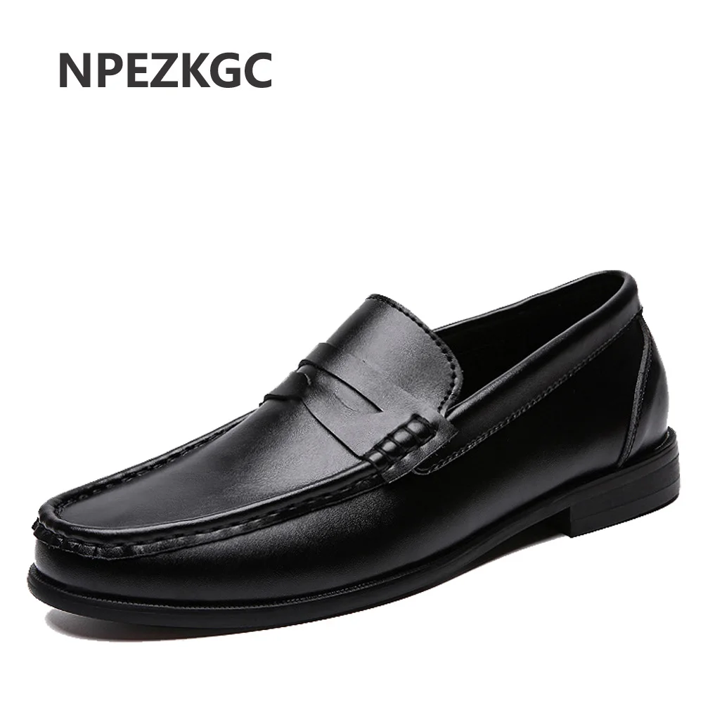 NPEZKGC/мужская деловая обувь 2019 года Модные мужские свадебные модельные туфли