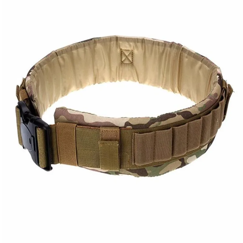 Outdoor Military tactical Belt with Bandolier bullet Shells WaistBand for hunting airsoft | Pouches