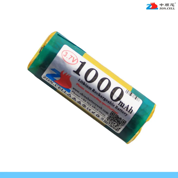 In the 1000mAh 3.7V dynamic cylindrical compound lithium battery 13600 micro tool toy electronic cigarette Rechargeable Li-ion C |