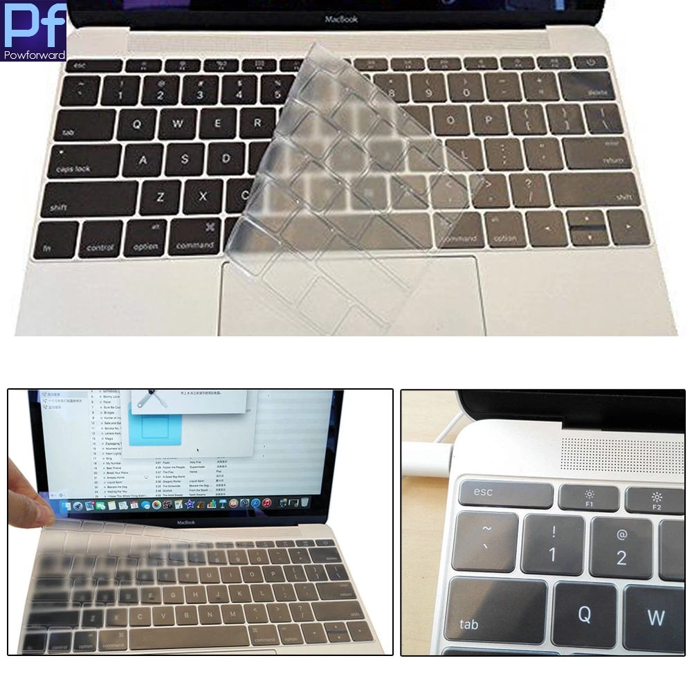 Евро Американский тип ТПУ чехол для клавиатуры протектор кожи MacBook Pro 13 &quot15&quot 17