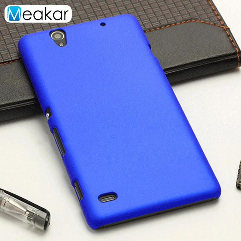 Матовый пластиковый чехол 5.5для sony Xperia C4 чехол для sony Xperia C4 Dual E5303 E5363 E5333 E5306 чехол-лента на заднюю панель - Цвет: blue