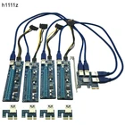 Переходная плата PCIE PCI-E PCI Express от 1X до 16X, с 1 на 4 USB горячая Распродажа, концентратор-мультипликатор, адаптер для майнинга биткоинов