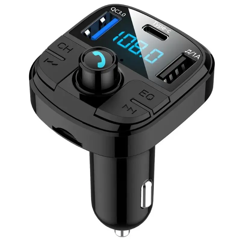 BT29 Авто fm передатчик Bluetooth 5 0 CarKit MP3 аудио музыкальный плеер Громкая связь Тип C