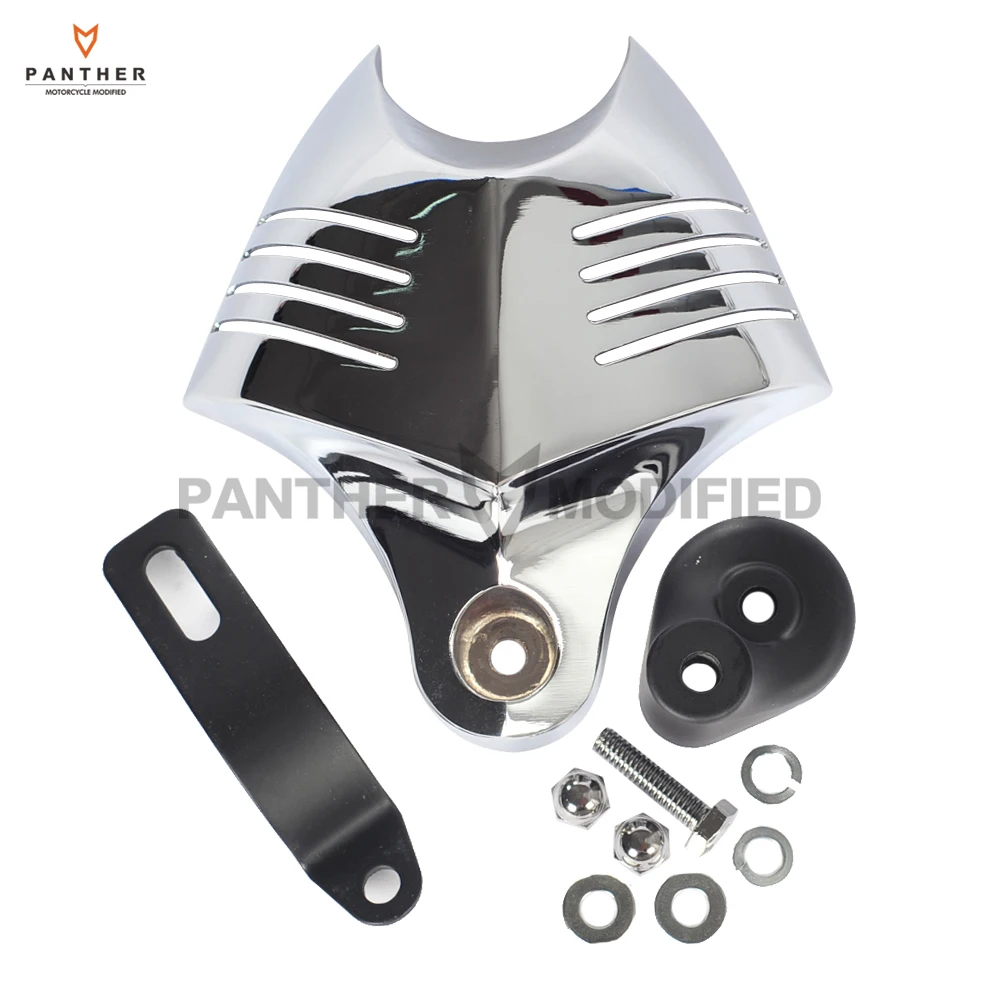 

Хромированный чехол для мотоцикла V-Shield Horn Cover Set для Harley Big Twins Evo 1992-2012 Twin Cam 1988 GG