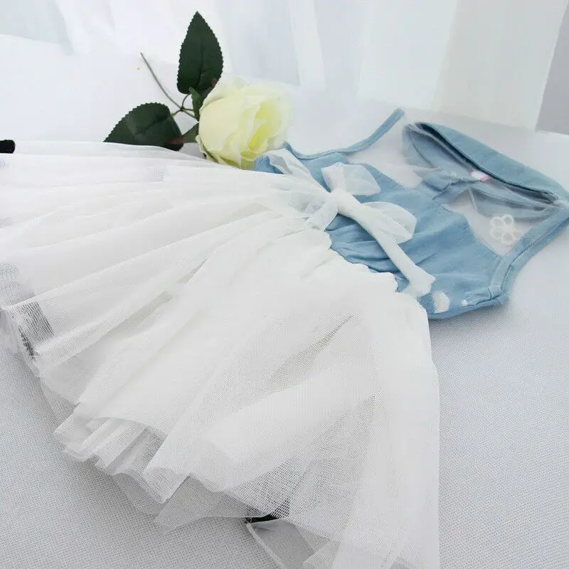 Детское платье принцессы с юбкой-пачкой Лето рукавов see-through цветочные платья для