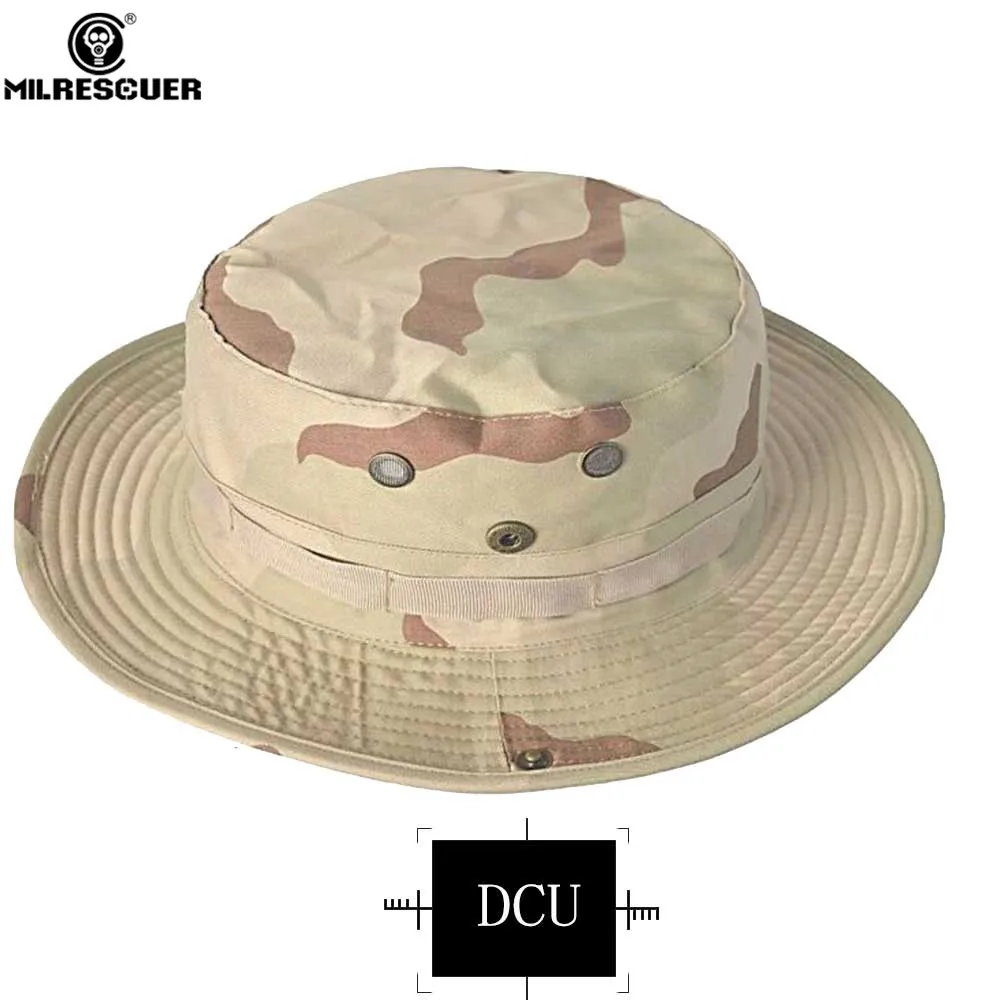 DCU MILRESCUER, военная армейская Бонни, шапки с круглыми полями, Солнцезащитная шапка, Охотничья Военная Кепка, мужские тактические шапки, CS, военная игра, федоры - Цвет: DCU
