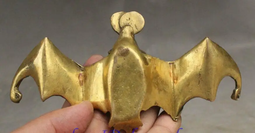 Китайский латунный по феншуй монета богатства BiXie животное летучая мышь летучие