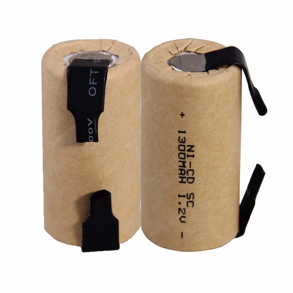 2 шт. SC 1300mah 1 v аккумулятор NICD аккумуляторные батареи для makita bosch B & D Hitachi metabo dewalt