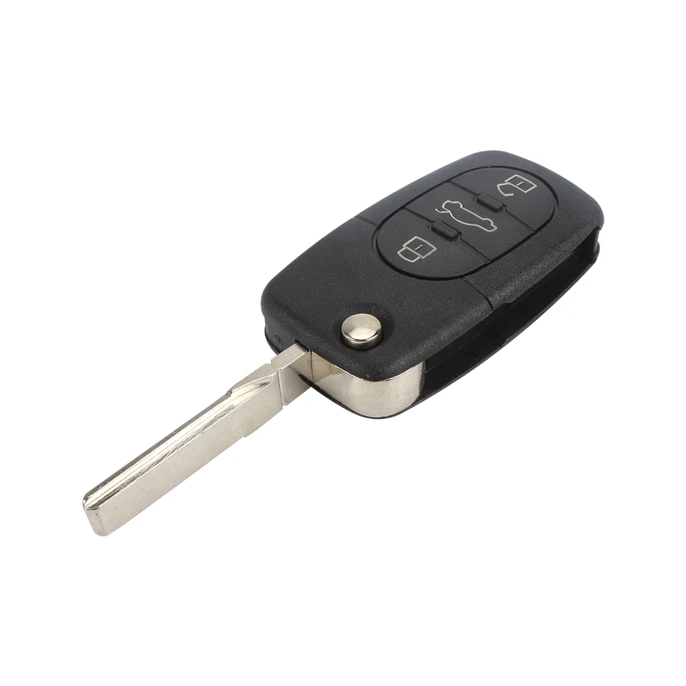Складной автомобильный брелок VDIAGTOOL с 4 кнопками чехол без ключа для Audi A4 A6 A8 TT Quattro