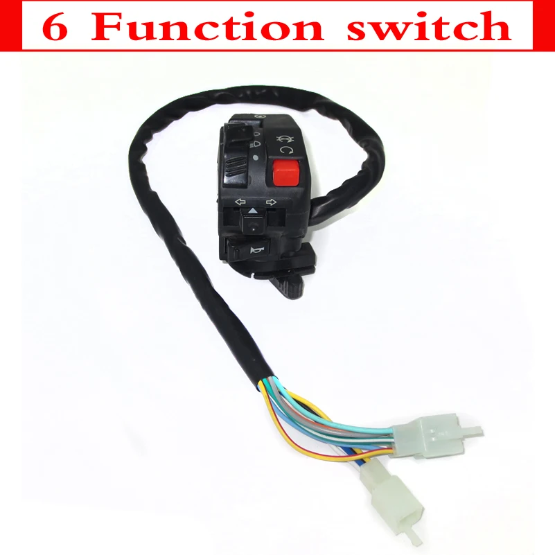 

Universal Motorcycle ATV GO Kart Accessories Parts 6 function Multi-function Switch