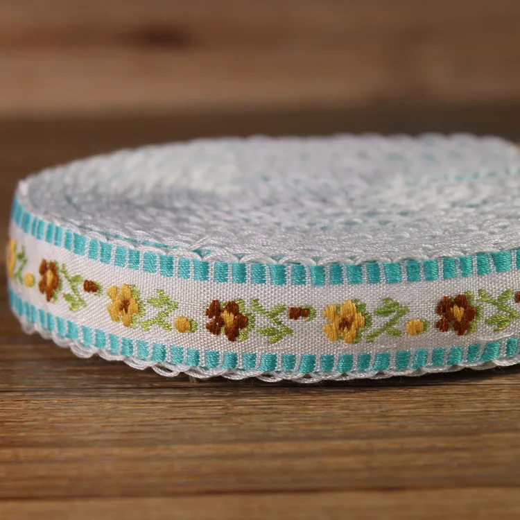 20 ярдов * 2 см жаккардовые кружевные ленты сделай сам лента для шитья одежды