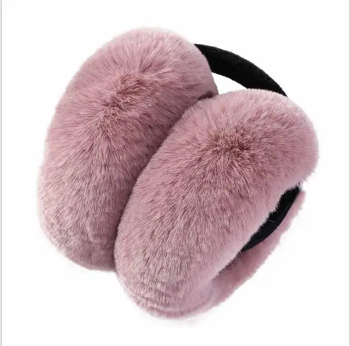 Горячая Корейская версия складных осенне зимних милых наушников имитация