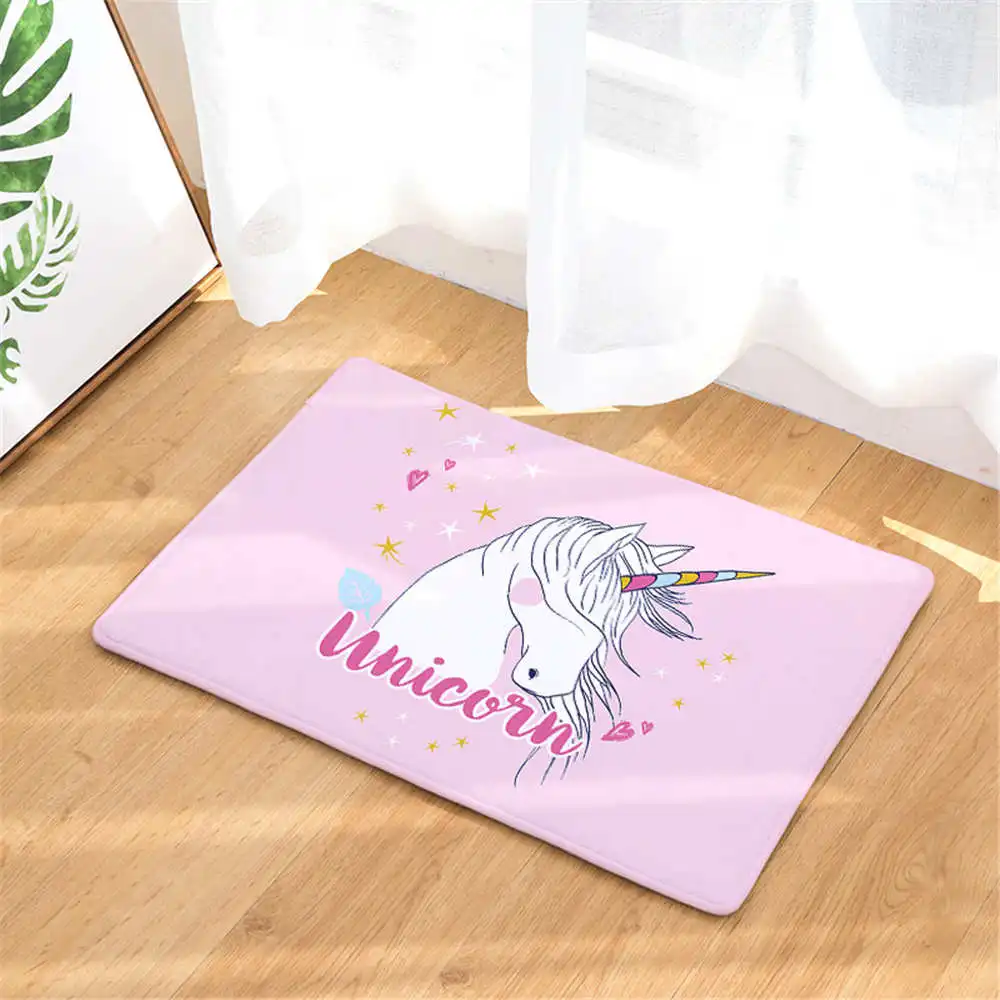 Мультяшный ковер с единорогом Note коврики из пены эффектом памяти фланелевый