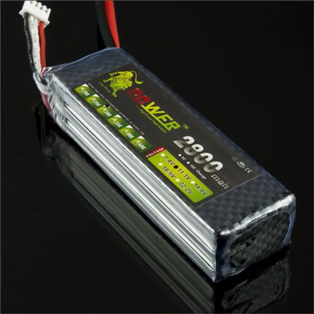 Высокое качество Лев 3S 11 1 V 2800MAH 30C Макс 35C LiPo батарея для RC вертолета автомобиля