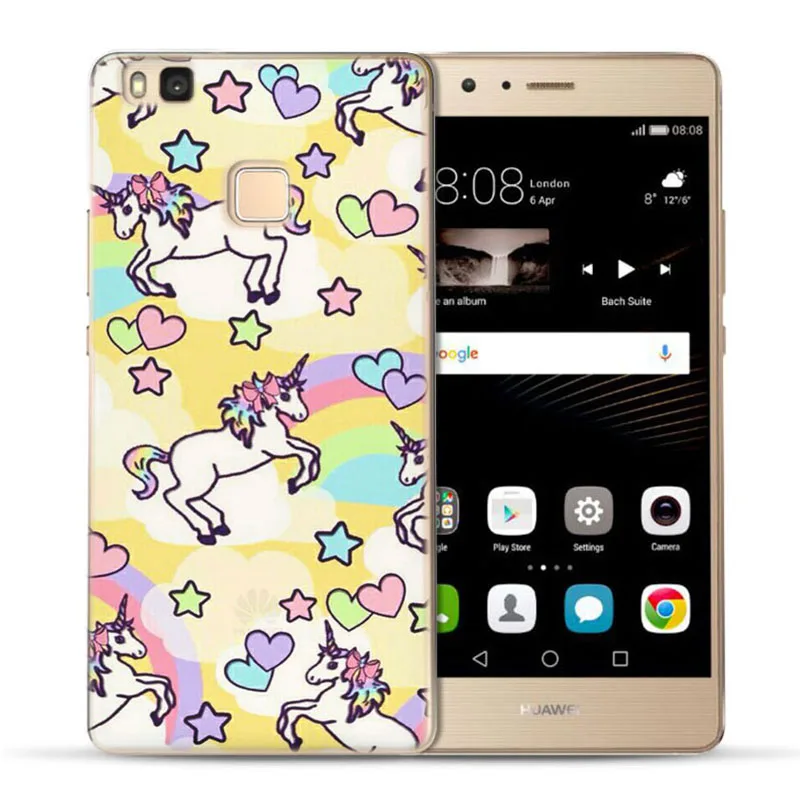 Mlcriyg мягкий чехол для телефона Huawei P9 Lite/P8 Lite/p10lite ТПУ красочный пейзаж алинь собака