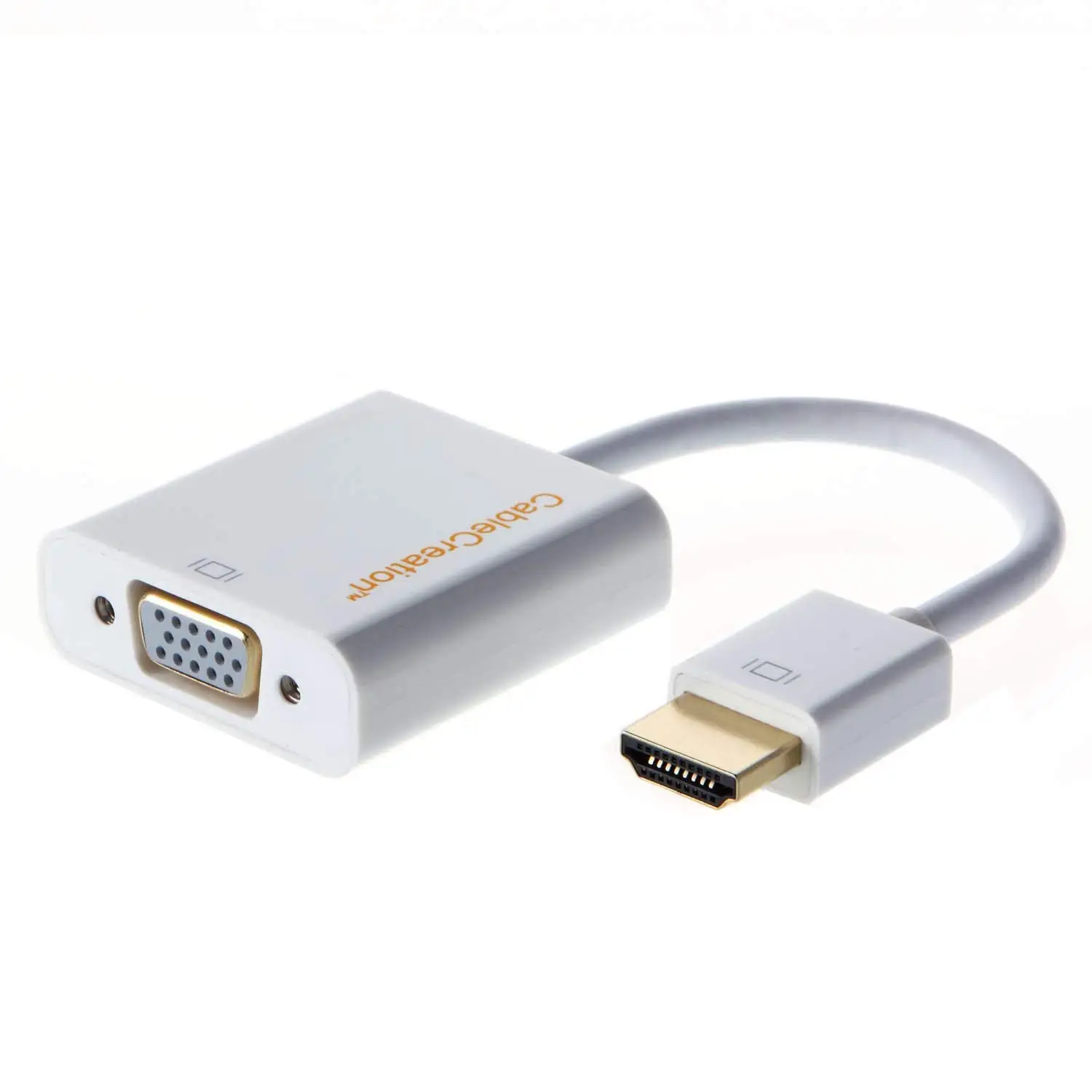 Адаптер HDMI to VGA JORINDO мужской женский конвертер для ПК ноутбук HD DVD и многое другое черный цвет включен.