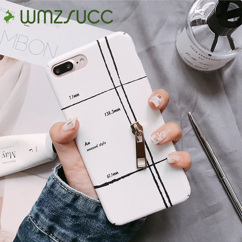 WMZSUCC мультфильм каракули молния Декор жесткий чехол Для iPhone 6 6S 7 7plus 8 плюс PC