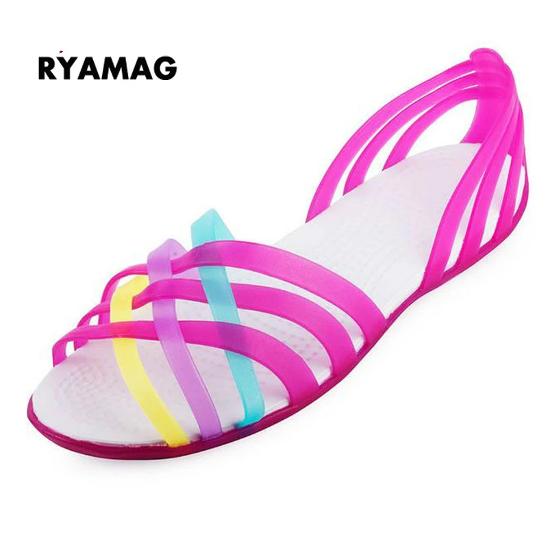 2017 Женские сандалии Лидер продаж Новые летние Карамельный цвет Женская обувь