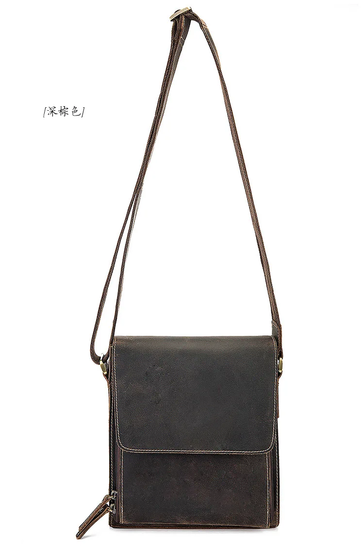 Повседневные мужские сумки через плечо из натуральной кожи сумки-мессенджеры