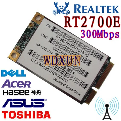 REALTAK RT2700E Mini PCI E Express WLAN ПК Karte 300 Мбит/с 802 11 b/g/n WI FI карта|300 mbps|wi fi cardwi |