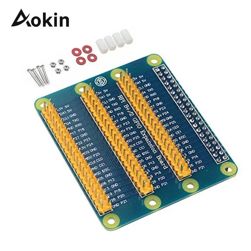 Raspberry Pi GPIO Плата расширения один ряд чтобы быть трехрядным для 3 2 Model B +|Аксессуары