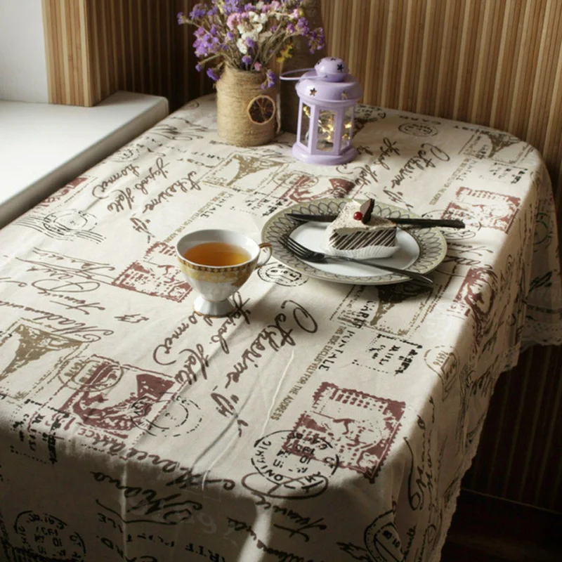LOVRTRAVEL-mantel Rectangular para mesa de comedor, torre decorativa, cubierta de mesa