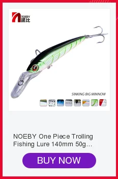 NOEBY гольян NBL9060 бас Щука Карп Walleye форель пластик Рыбалка воблер, твердая наживки плавающие наживки набор искусственных приманок море 9 см/42 г