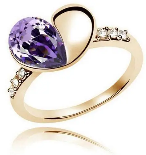 Новое Женское ювелирное изделие с минеральным кристаллом модное кольцо в форме