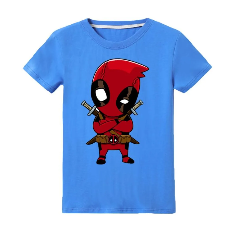 Футболка с забавными топами Deadpool Костюм Супермена для тематической вечеринки