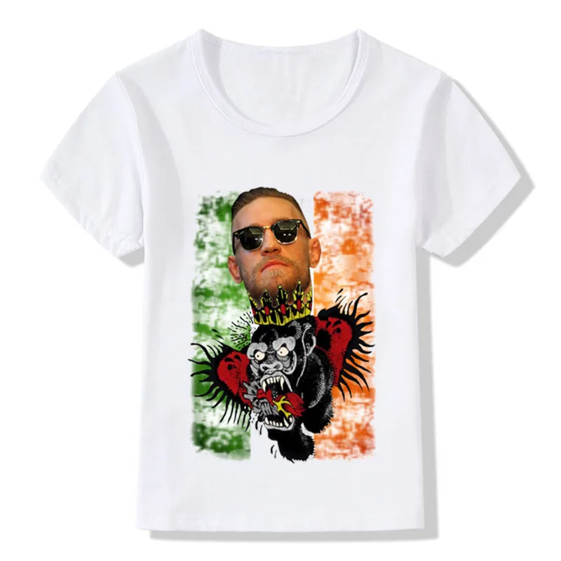 Детская модная футболка ММА Conor Mcgregor детские летние топы с коротким рукавом