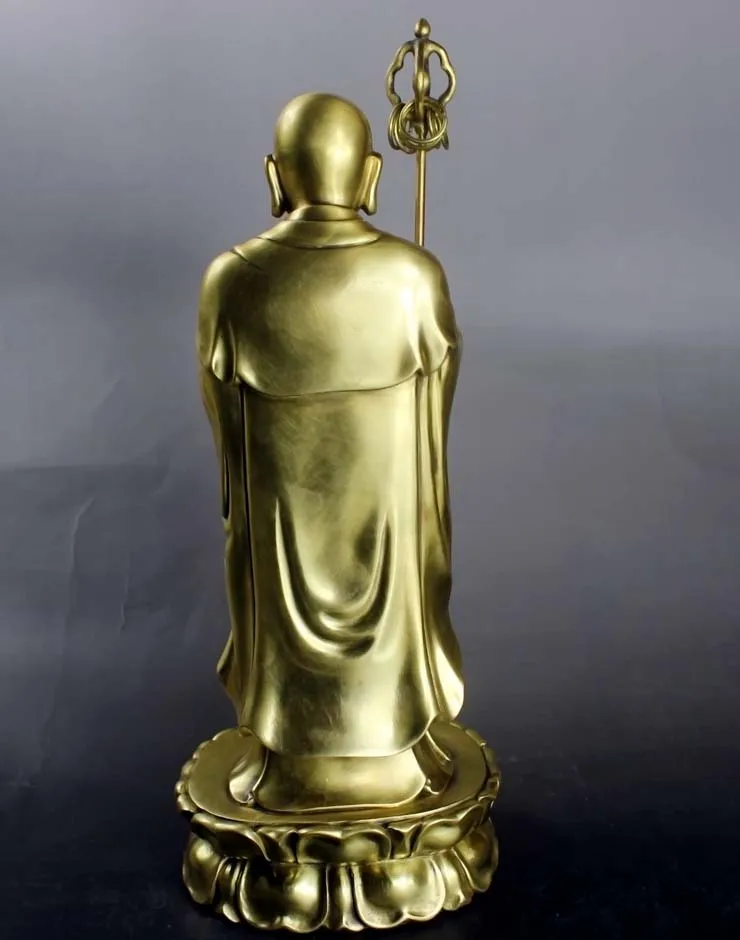Медные Изделия фэн шуй украшения открытие света Ksitigarbha Bodhisattva буддизм первый joss