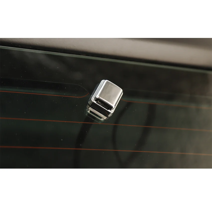 For Jeep Wrangler JL 2018+ Car Rear Window Hinge and Rain Wiper Nozzel Decoration Cover Trim Styling 3Pcs/set Chrome ABS | Автомобили и