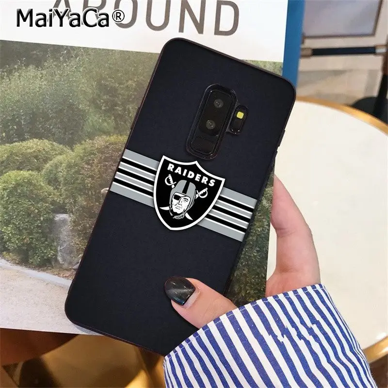 A2 MaiYaCa Oakland Raiders высокое качество чехол для телефона для samsung S9 S9 плюс S5 S6 S6edge S6plus S7 S7edge S8 S8plus - Цвет: A2