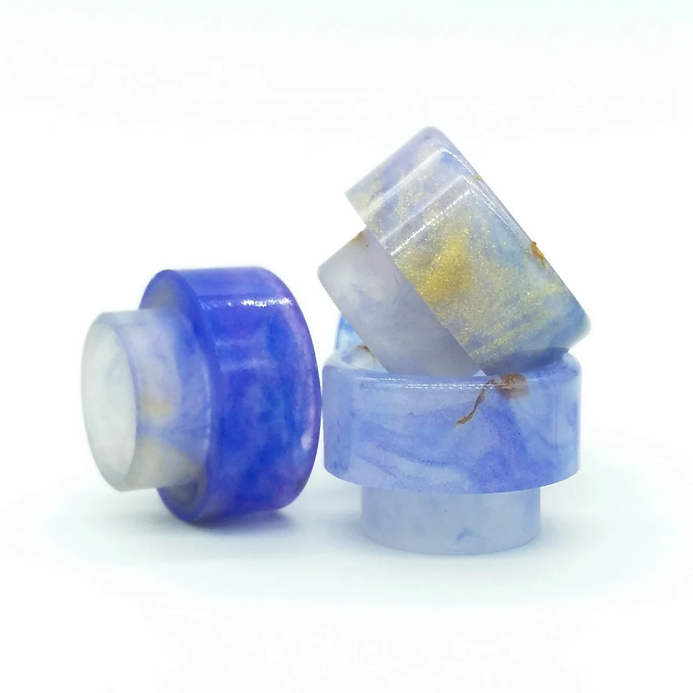 1pc Clear purple 528 810 широкий диаметр смолы капельного наконечника мундштук подходит для Kylin горит BONZA KENSEI сетки GOVAD парадокс капитан профиль мертвый кролик RDA - Цвет: 1pc Clear purple