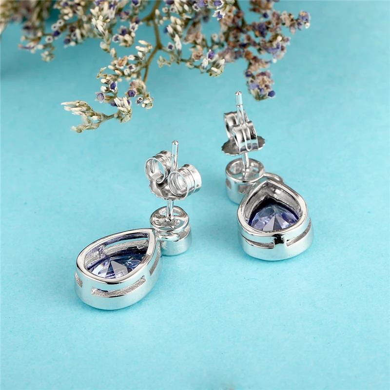 Женские серьги Клипсы из серебра 2016 пробы с опалом|clip earrings|women clip earringsearrings blue |