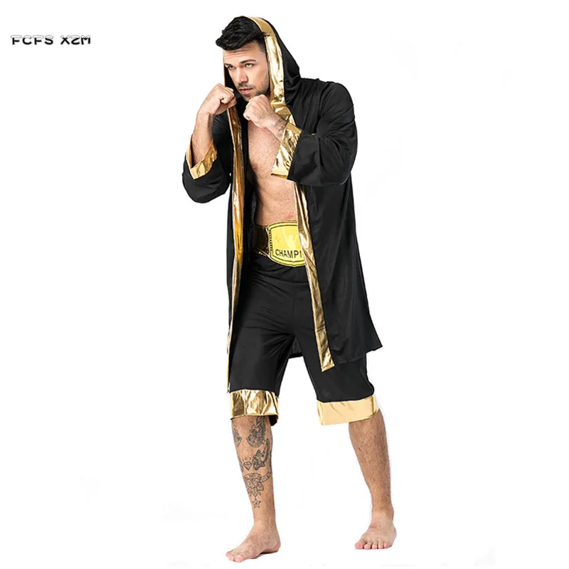 

Man Halloween Boxer Costumes Sportswear Boxer suit uniform Cosplays Carnival Purim Masquerade masked ball Nightclub Party dress