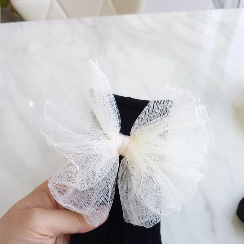 Sweet 100% Cotton Socks For 1-3 Y Baby Cute Yarn Bow Foot-wear Girls Lovely Newborn Infants Soft Wear Accessories | Детская одежда и