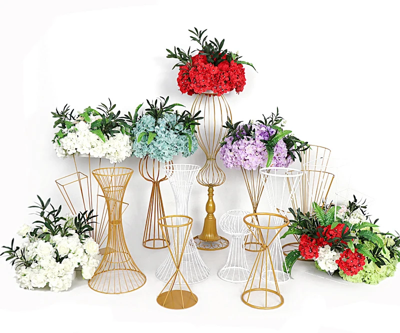 JAROWN Wedding Decoration Iron Flower Stand Stage Props Decor Road Sign Creative Flower Frame Photography Home Decoration