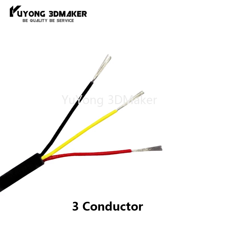 2C/3C/4C Pure Cooper жестяное покрытие 22AWG Xtension провод анти помех изолированный Луженый