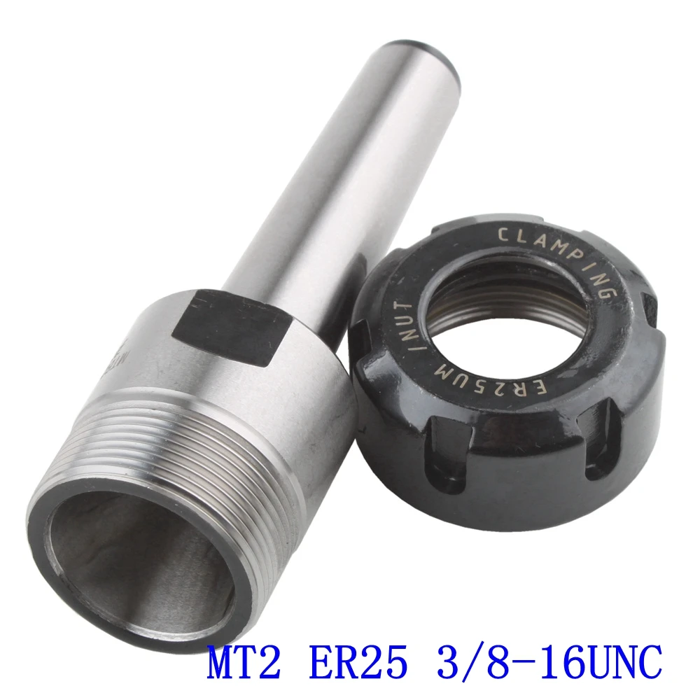 Новый Precision MT2 ER25 (3/8-16UNC) Цанга Держатель для конического переходника | Инструменты
