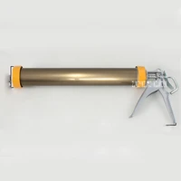 new deluxe yellow bronze color soft glue gun aluminum alloy glue gun labor saving rotatable structure soft glass glue gun hot
