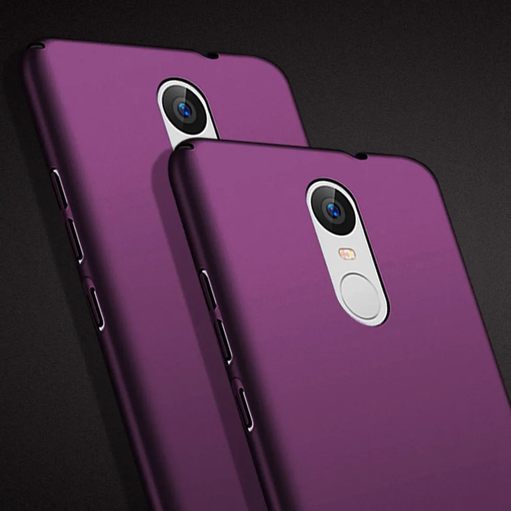 Твердый пластиковый матовый простой чехол для телефона Xiaomi Redmi Note 3 Pro 150 мм задняя