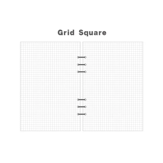 GIRD SQUARE Переплетная спиральная бумага для тетрадей A4 A5 A6 точечная сетка пустая планировщик альбом для зарисовок Дневник для путешествий filofax bullet agenda - Цвет: GIRD SQUARE