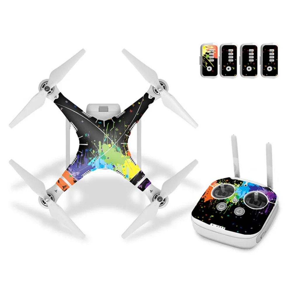 Наклейка на кожу для DJI Phantom 3 Shell + контроллер 042 # виниловая Водонепроницаемая