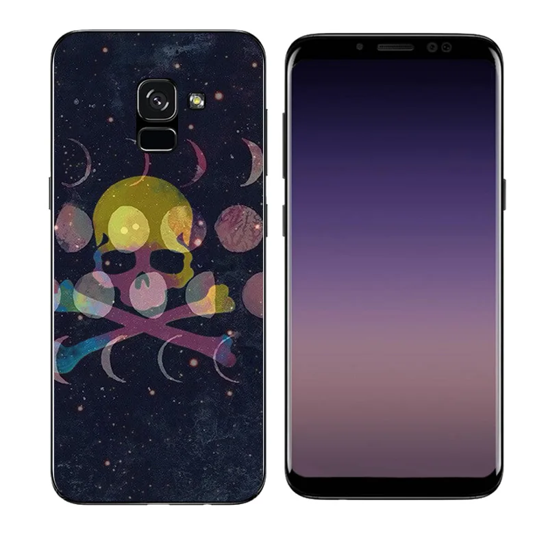 Мягкий силиконовый чехол для Samsung A8 + Plus 2018 Const с принтом тонкий из ТПУ Galaxy A730F