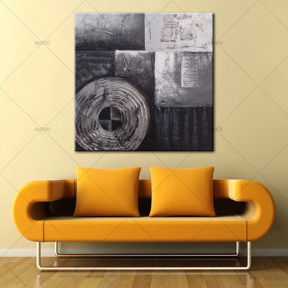 Large oil Painting on canvas Abstract Art Modern Grey vertical Oil Canvas Living Room Office pictures | Дом и сад