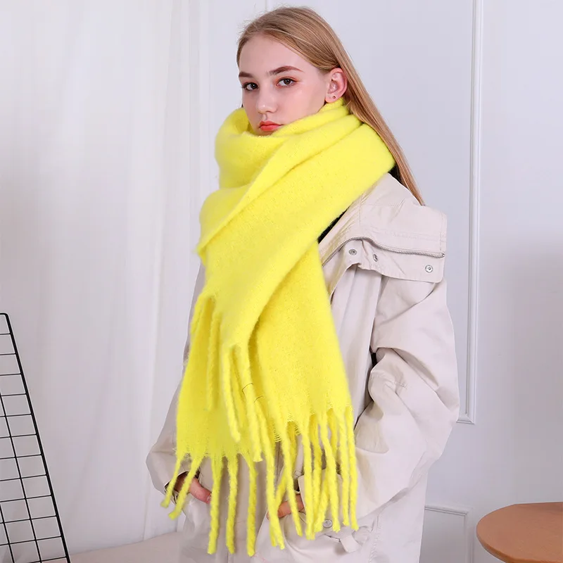 Женский шарф-шаль Foulard Femme зимний кашемировый для женщин ZA-12 | Аксессуары одежды